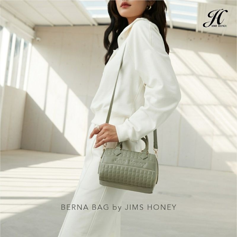 Berna Bag Jimshoney Original Tas selempang wanita clutch handbag realpic cod tas kulit import kado