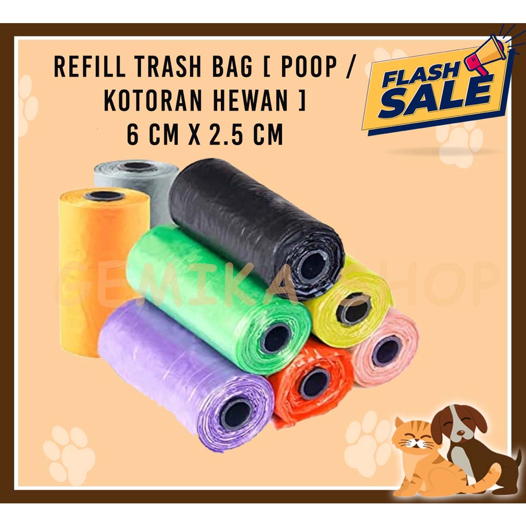 PLASTIK ISI ULANG UNTUK POOP ATAU KOTORAN HEWAN