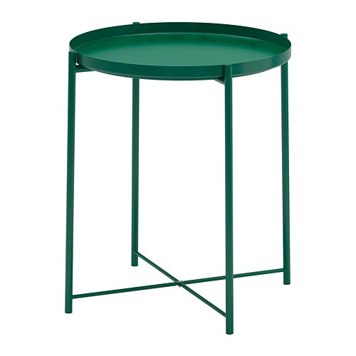 GLADOM Meja baki, Hijau, Hitam, Biru &amp; Putih 45x53 cm