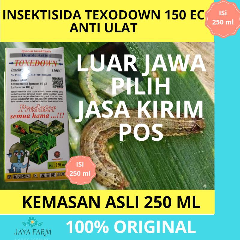 Insektisida Toxedown 150EC isi 250ml 100% ASLI ORIGINAL (Emamectin 50 g/l & Leufenuron 100g/l)