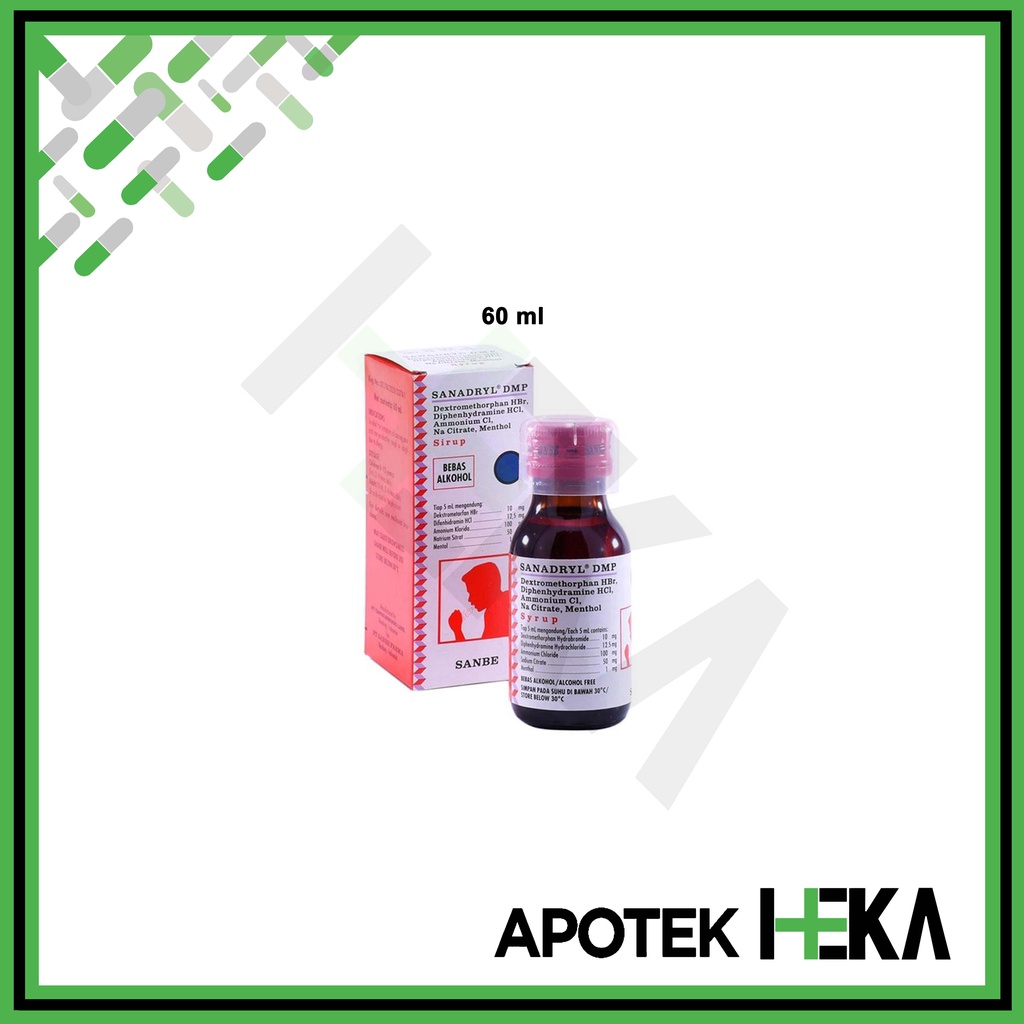 Sanadryl DMP Syrup - Sirup Obat Batuk Tidak Berdahak (SEMARANG)