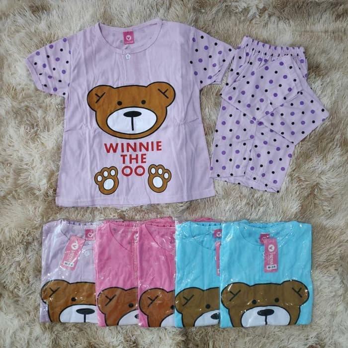 perlengkapan anak perempuan Setelan anak baju tidur umur 9 - 10 tahun Murah
