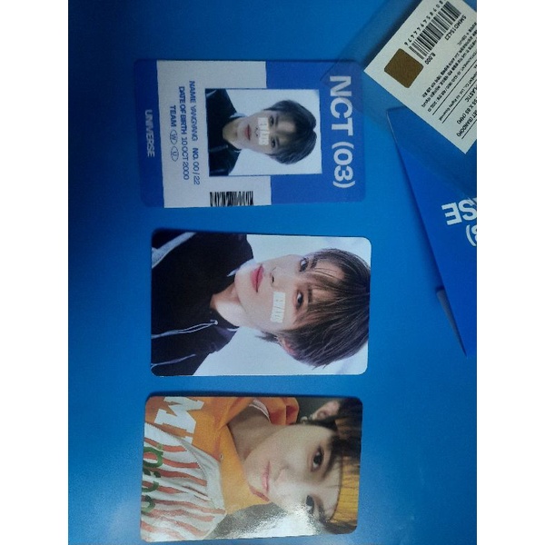 MD Universe ID Card + photocard set yuta yangyang