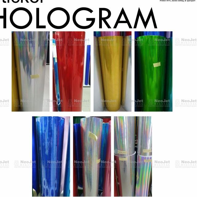 

➫ Sticker Hologram Stiker Glitter Gliter 60x100cm - Putih Bintik ۩