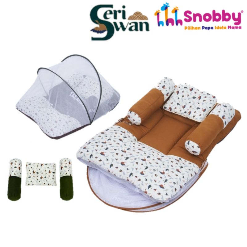 Kasur Bayi Dakron + Kelambu Snobby Seri Swan