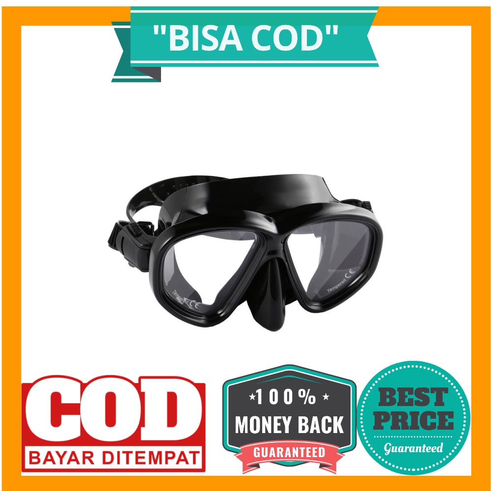 BISA COD ZACRO Kacamata Selam Scuba Diving Snorkeling - M24 - Black