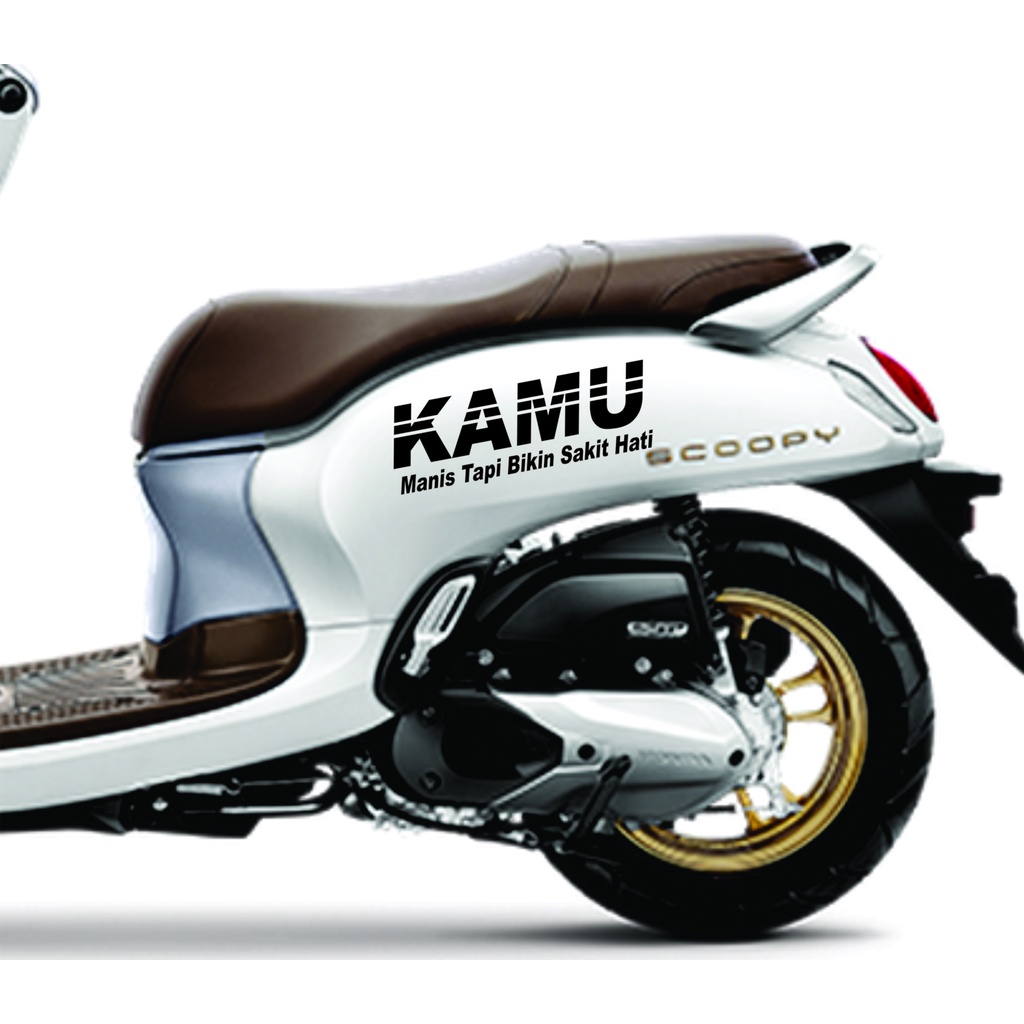 Sticker Striping Scoopy KAMU manis tapi bikin sakit hati STICKER SCOOPY 2017-2021 CUTTING STICKER