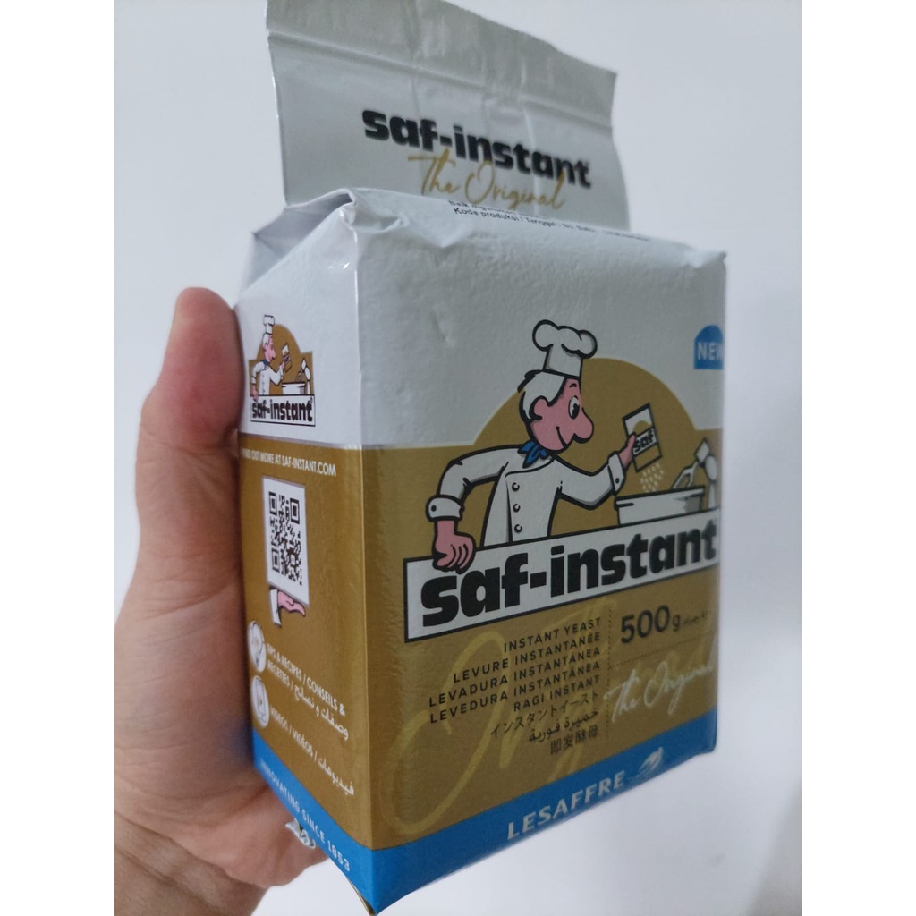 

[oddsolshop] pekanbaru/Saf-instant Gold Emas 500GRAM Ragi Kering Instan Bahan Kue Baking Mix Halal