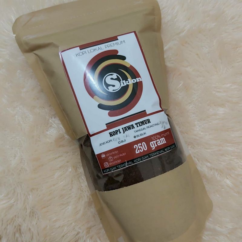 

KOPI COKLAT KHAS JAWA TIMUR 250 GRAM (BIJI/BUBUK) - siklonkopi