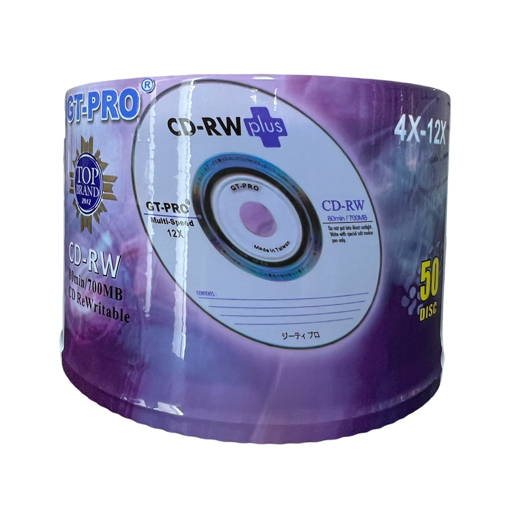 CD-RW GT-PRO Plus 12x 700MB (50 pcs) CDRW CD RW