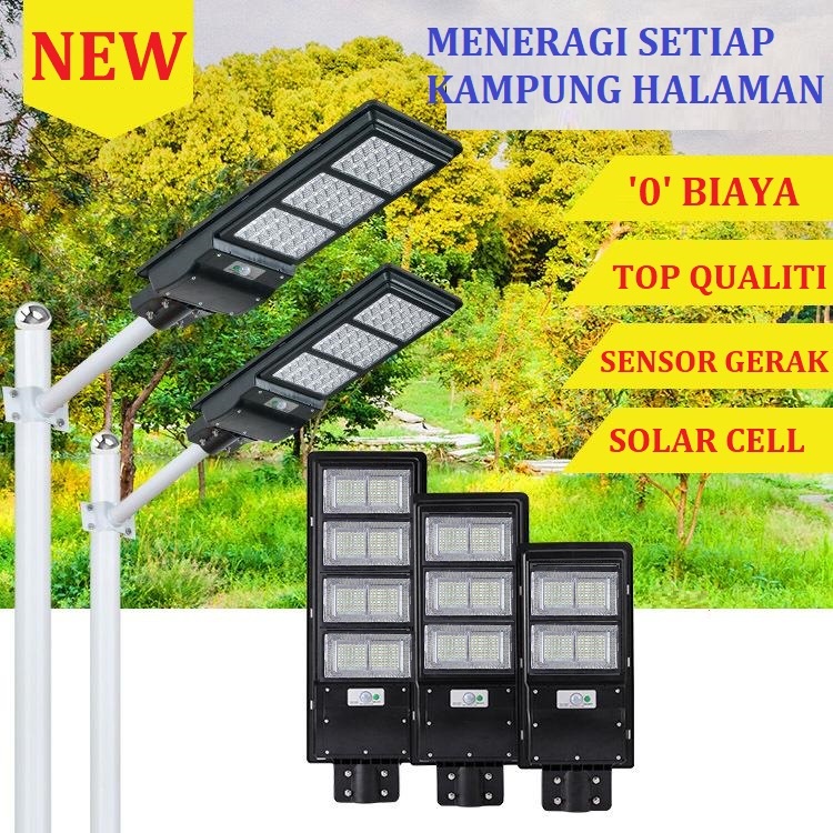 [WS] Lampu Jalan Tenaga Surya Motion Sensor 200W