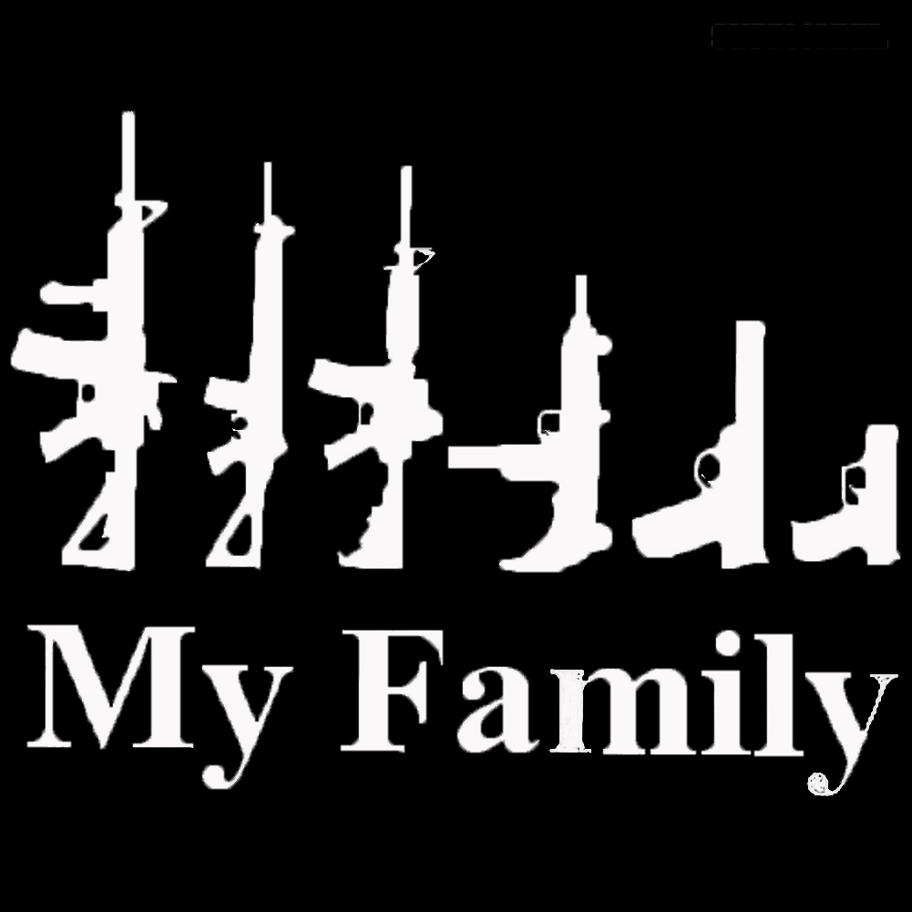 Sticker Decal Reflektor Dekorasi Bodykaca Jendela Mobil Motif Gambar Senapantulisan My Family