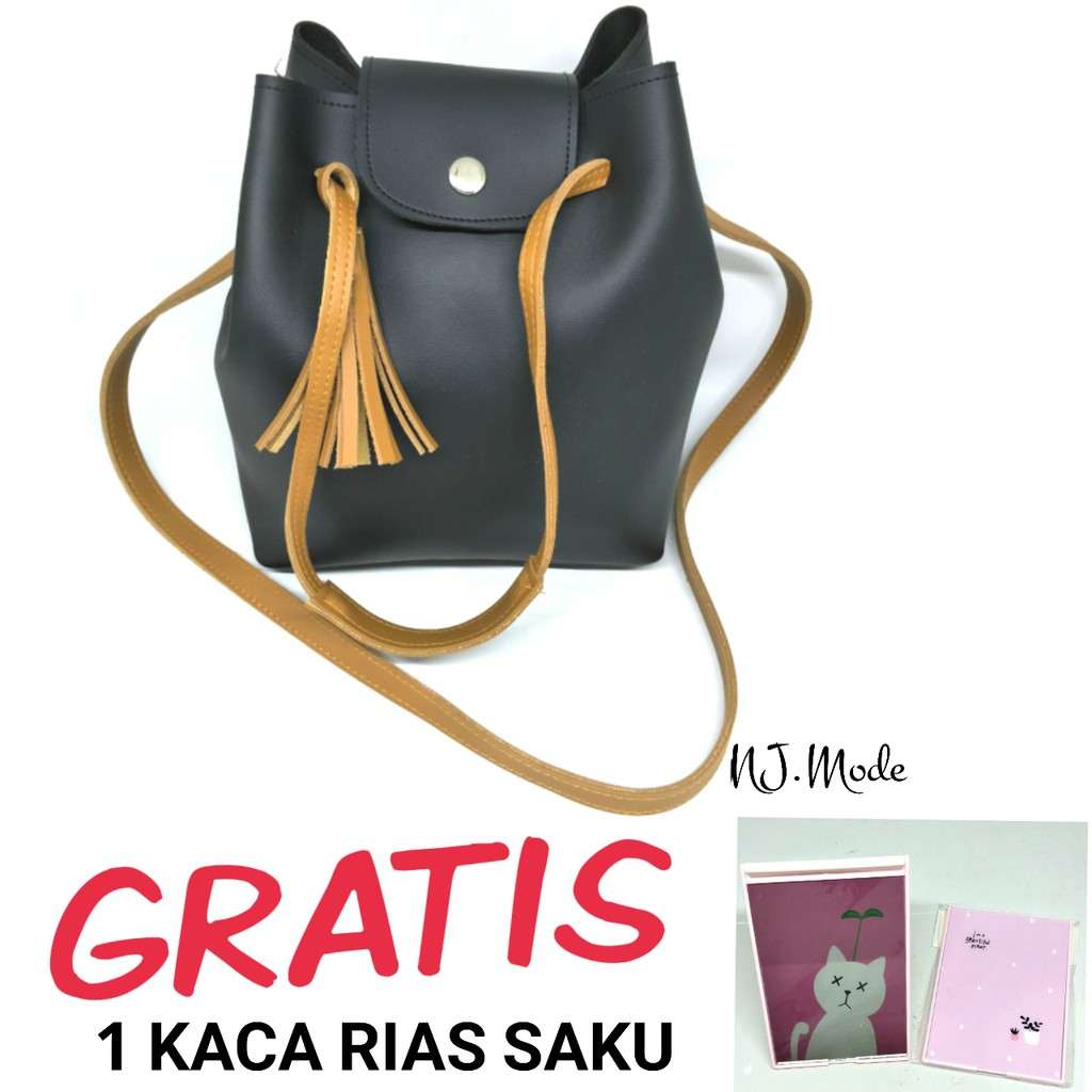 Jual Murah Tas Wanita Serut GRATIS Cermin Rias