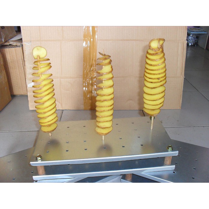 SALE - DISPLAY DISPLAI ALAT PAJANGAN KENTANG ETALASE STENLES KENTANG SPIRAL
