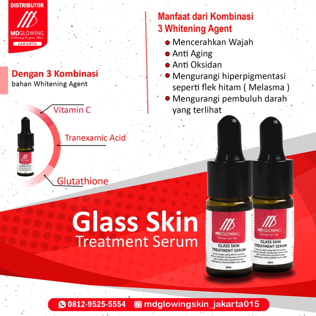 Glass Skin Treatment Serum by MD Glowing MDGlowing Skin Shopee Indonesia