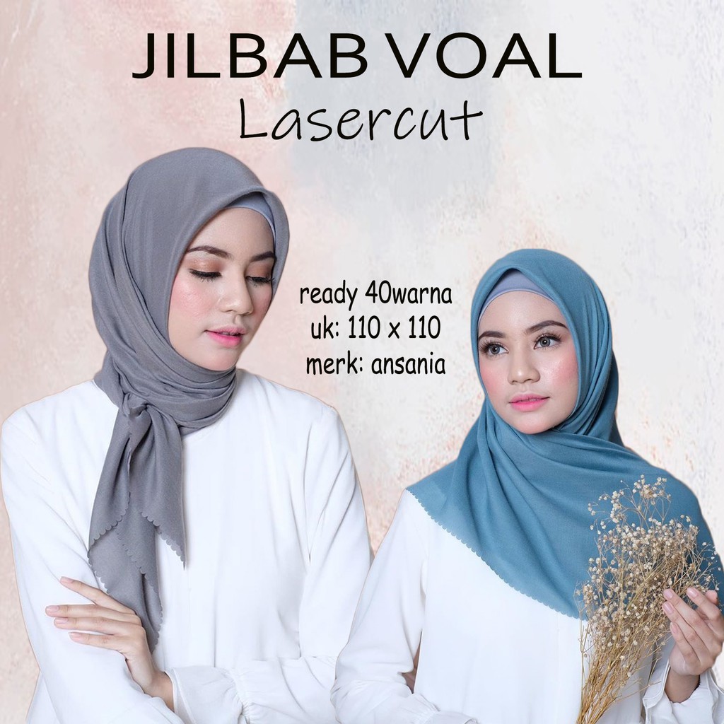 Jilbab voal Lasercut Saudia Sonic by Ansania/ Jilbab Saudia Lasercut Ansania
