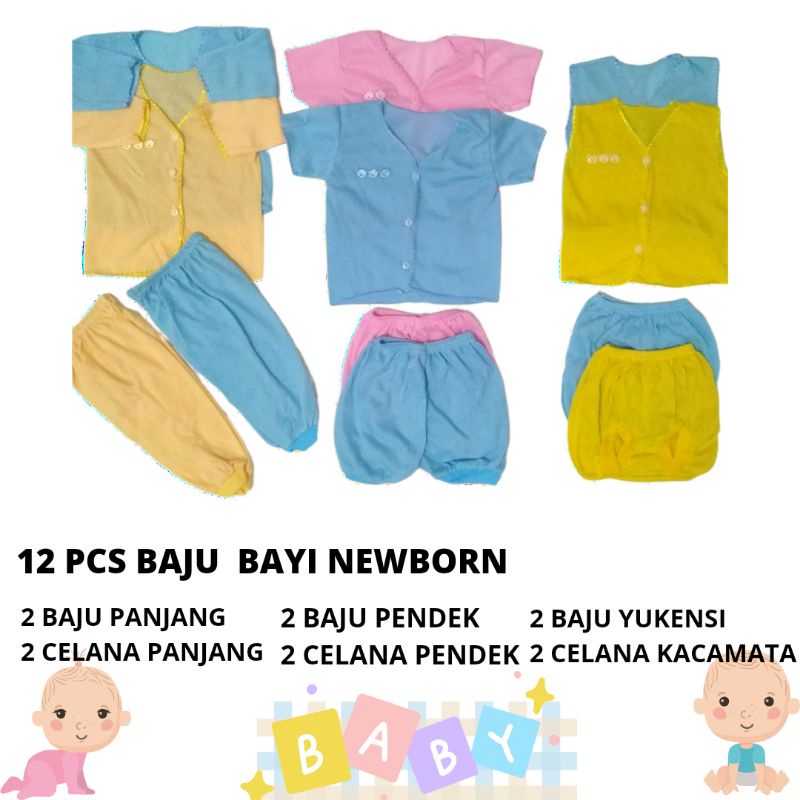 PAKET BAJU BAYI BARU LAHIR/PAKET PERLENGKAPAN BAJU BAYI BARU LAHIR