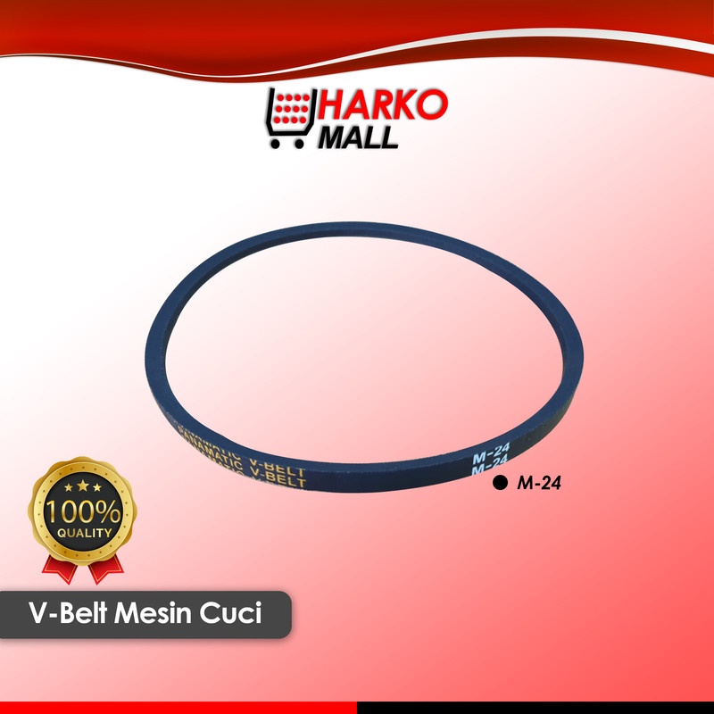 Karet Vanbelt Mesin Cuci Vanbel / Fan V Belt Universal untuk merk SANYO SHARP LG Ukuran M-24