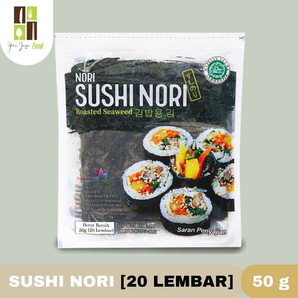 Sushi Nori Halal Seaweed Rumput Laut Sushi Untuk Kimbab/Gimbab ISI 5/10/20/50 Lembar