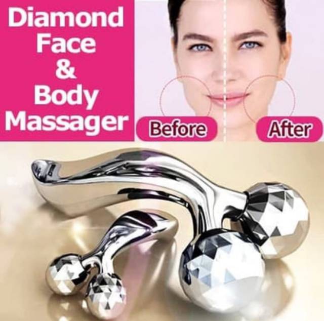 3D MASSAGER ROLLER ALAT PIJAT PENGENCANG PENIRUS WAJAH &amp; PELANGSING TUBUH