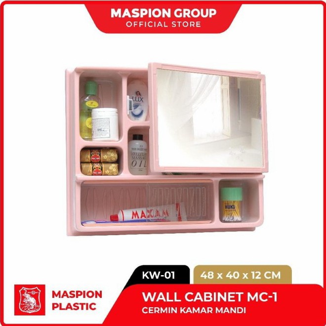 RAK KACA CERMIN DINDING MC-1 MASPION | MIROR BOX WALL CABINET DEKORASI