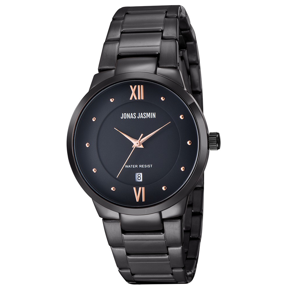 Jam Tangan Rantai Pria Fashion Jonas Jasmin Original JJ-3105ML Tanggal Aktif Jonas Jasmin Original J