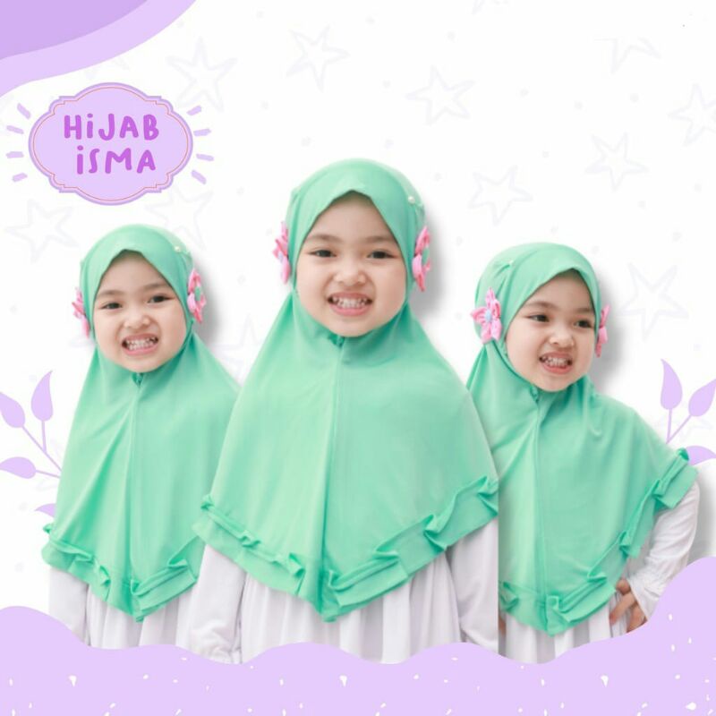 Jilbab anak tanggung// jilbab anak kids isma