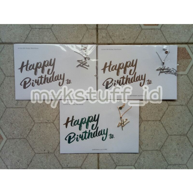 [PELUNASAN] CHANYEOL BIRTHDAY NECKLACE