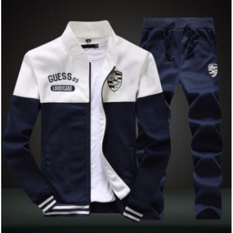 SETELAN PRIA JAKET SET/ BAJU 1 SET PRIA / JAKET + CELANA GUESS 2021