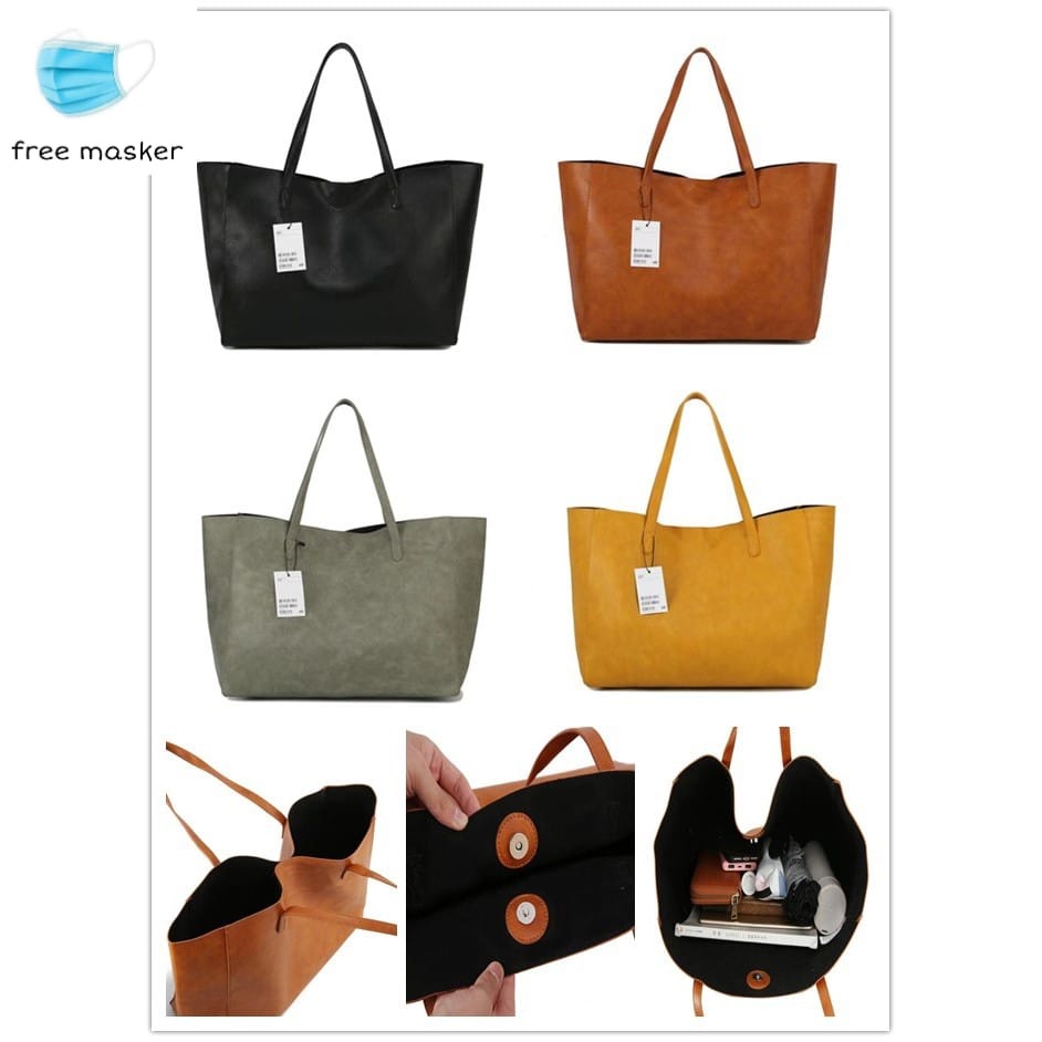 TAS TOTE BAG HNM WOMAN SIMPLE POLOS #005