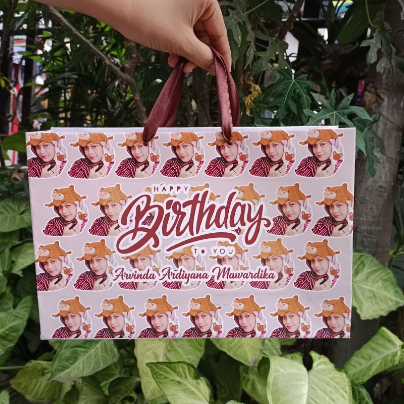 

[ SATUAN ] PAPERBAG CUSTOM GIFT WEDDING/ULTAH