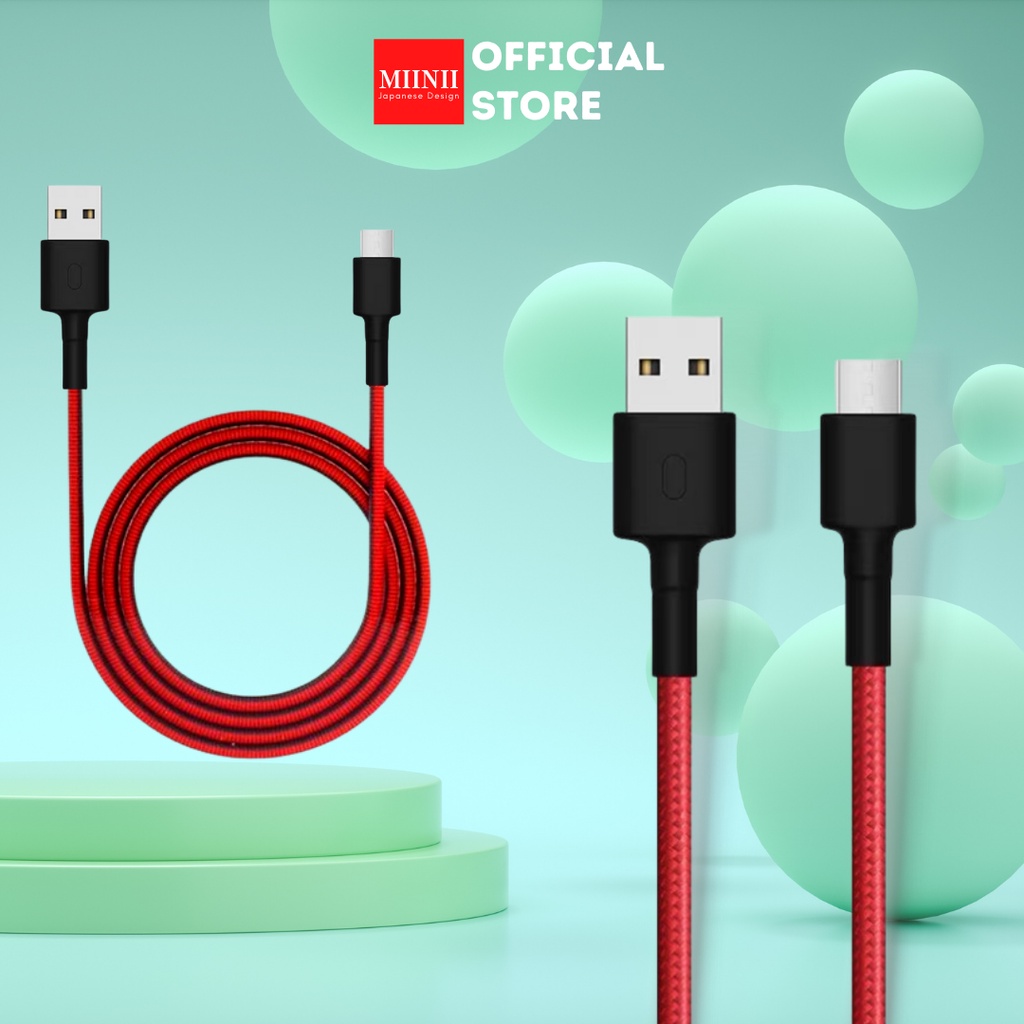 MIINII Model Terbaru Kabel Data Xiaomi Original 100 % 2A Micro USB +PACKING