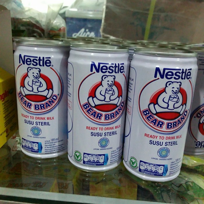 

Susu Bear brand, susu beruang 189ml