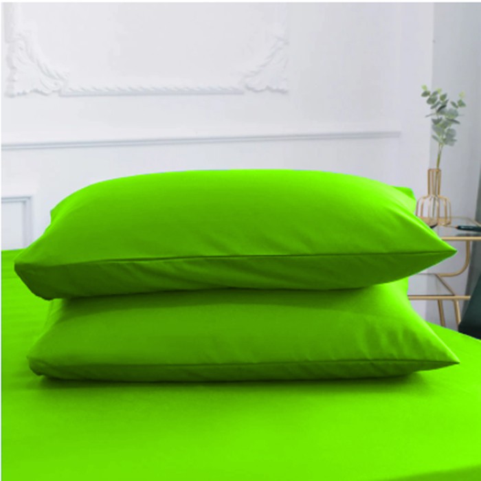 Sprei Hijau Stabilo emboss katun jepang disperse seprai dingin lembut microfiber home decoration