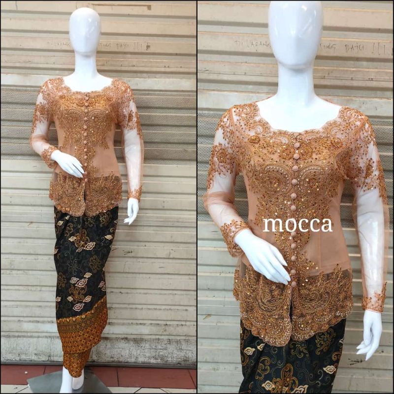 Realpict kebaya original//kebaya payet lengan panjang//kebaya payet sabrina