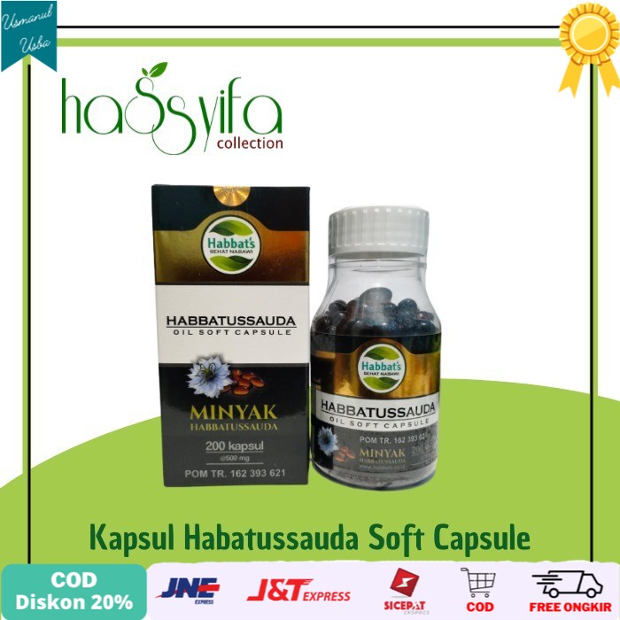 

◾COD◾ HABBAT'S HABBATUSSAUDA OIL SOFT CAPSULE isi 200