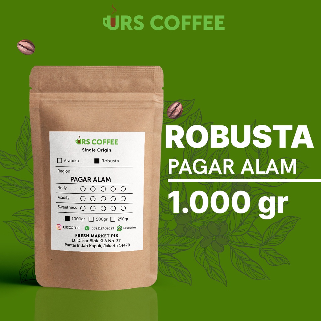 

Kopi Robusta Pagar Alam 1000 gr