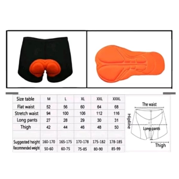 Celana dalam sepeda Padding busa 3d spons gel pendek ketat gunung mtb seli roadbike bib shorts kolor