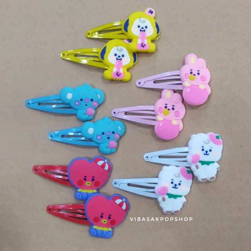 Jepit Rambut Baby BT21 Jepit Ikat Rambut BTS BT21