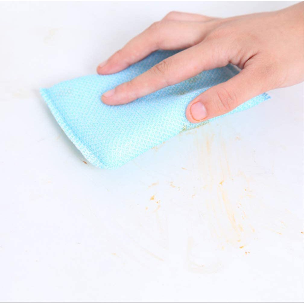 Spons Cuci Piring Warna Warni - AC 26 - Sikat Cuci Piring Sponge / Super Magic Washing Permukaan kasar untuk mencuci dan membersihkan kotoran bekas makanan minyak kerak lemak noda piring gelas sendok  wajan panci meja dapur wastafel