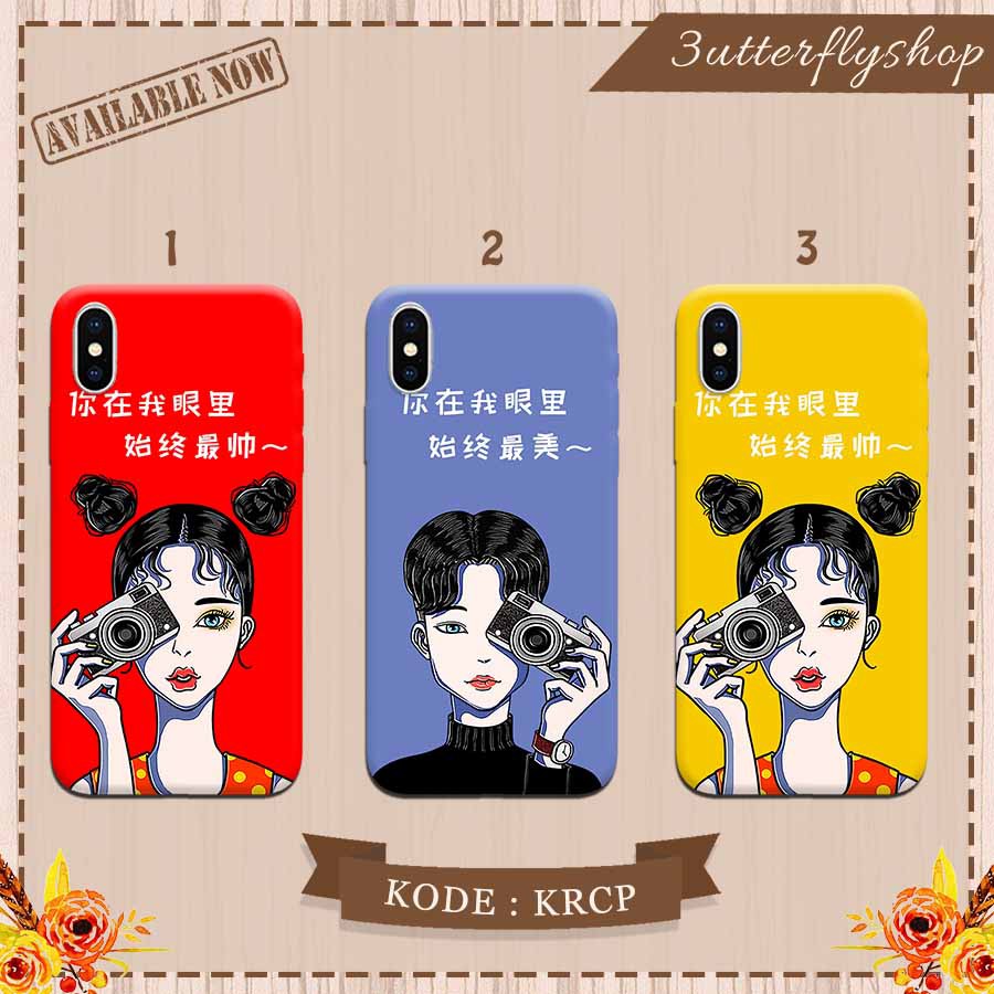 Funny Girl Camera casing case Oppo Vivo Realme Redmi Xiaomi Samsung Iphone