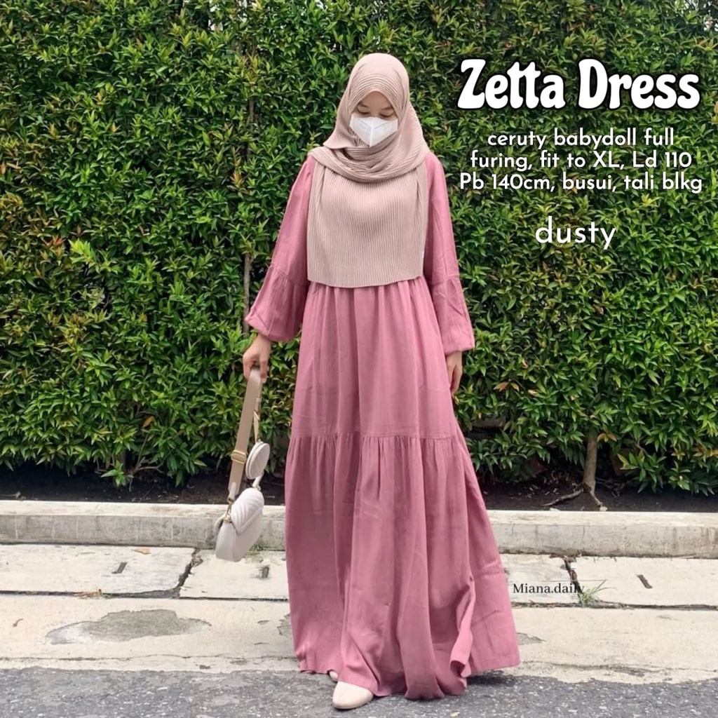 ZETTA DRESS/MAXI DRESS SIMPEL KEKINIAN/DRESS MAXI POLOS/MAXI DRESS TERBARU/MAXI DRESS MURAH SURABAYA