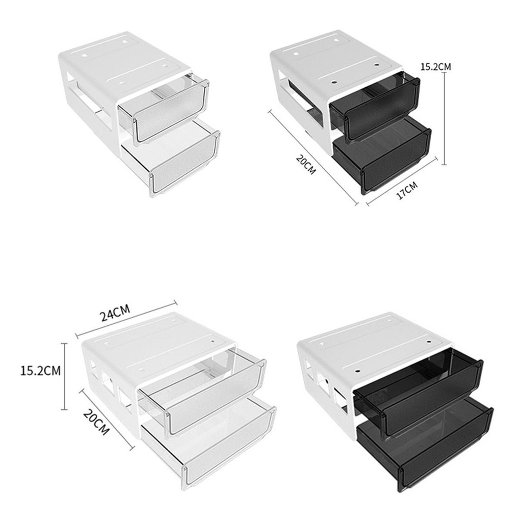 [Elegan] Laci Sekolah Dapur Tempat Pulpen Bawah Meja Hidden Pencil Tray Desk Organizer