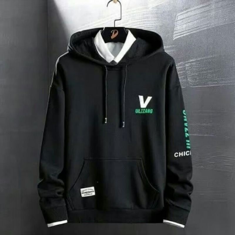 VUZZANG SWEATER HOODIE PRIA PREMIUM LENGAN PANJANG BISA COD