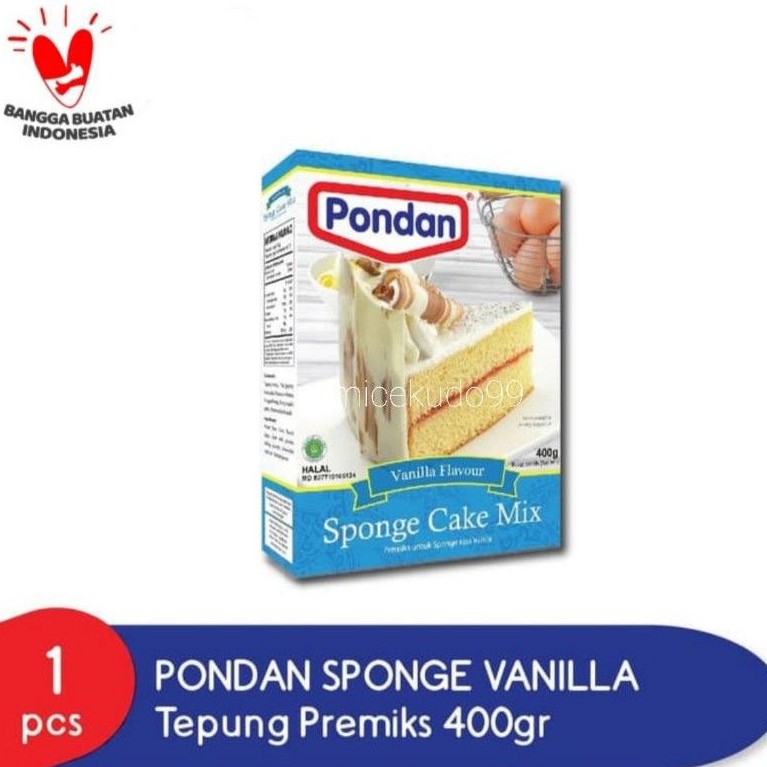 

PONDAN SPONGE CAKE MIX VANILLA / PREMIKS / KUE SPONS VANILA