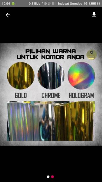 Sticker Striping Full Body Variasi Honda CRF 150 L Nomer Chrome Nomor Dengan Bahan Hologram dan Gold