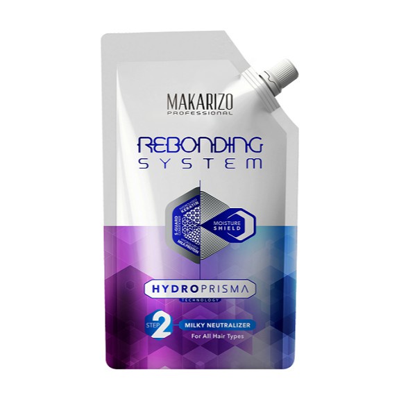 Makarizo Profesissional Rebonding System Hydroprisma Step 1 dan Step 2 500ml