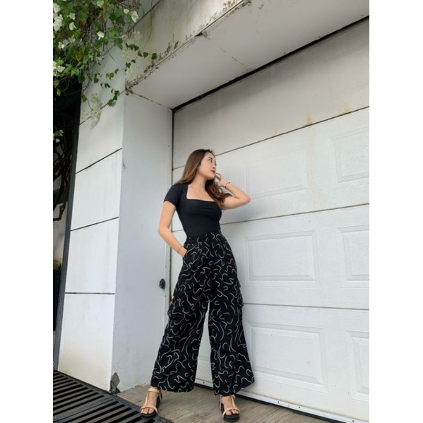 Cargo Cullote Motif//Kulot Cargo//Rayon