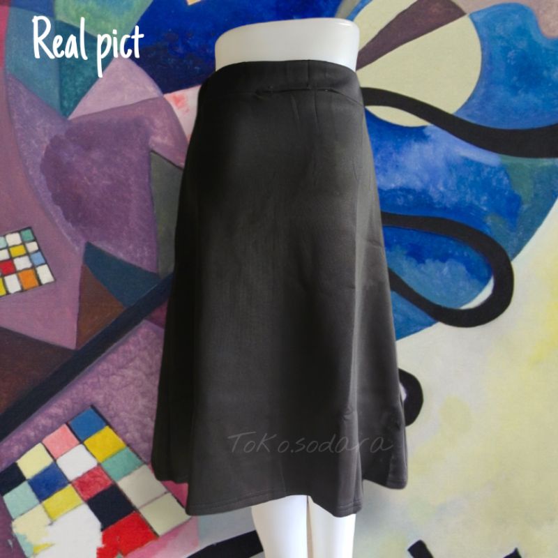 Rok A Line Pendek // Rok A Scuba Pendek// Rok Kerja Murah // Rok Kerja Pendek