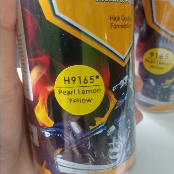 Pilok Pilox DITON Premium H9165* Pearl Lemon Yellow / Kuning Lemon Metalik / Kuning Honda (400cc/400ml)